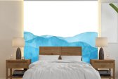 Behang - Fotobehang Zee - Golven - Waterverf - Breedte 240 cm x hoogte 240 cm