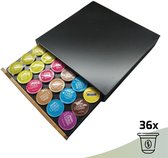 Dolce Gusto Capsulehouders - Cuphouder met Eikenhout en Anti Slip - 36 Stuks - Koffiecubs Houder - Sinterklaas - Barista