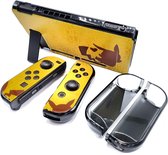 Shell Case | Console & Controller Beschermhoes | Geschikt voor Nintendo Switch | Protector | Joy-Con Hoesjes Bescherming | Click & Play | Hartjes | Bliksem