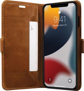 iPhone 13 Pro Bookcase hoesje - dbramante1928 - Effen Cognac - Leer