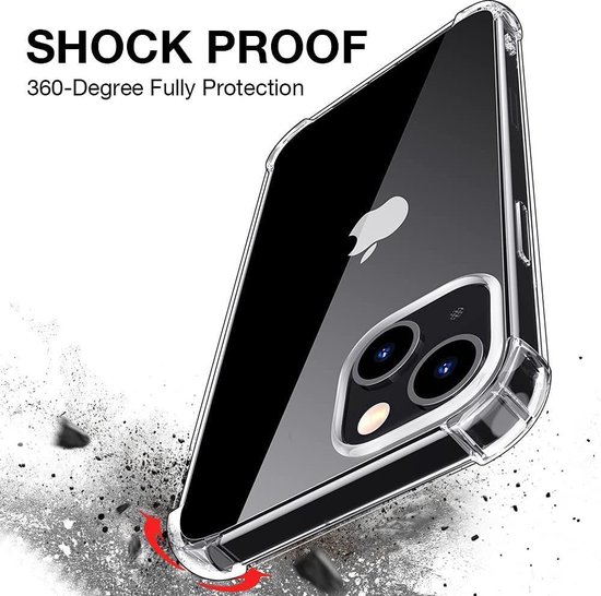 Trendybescherming - Hoesje geschikt voor iPhone 13 - Transparant - Shockproof - TrendyBescherming