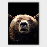 Poster Dark Bear - Papier - Meerdere Afmetingen & Prijzen | Wanddecoratie - Interieur - Art - Wonen - Schilderij - Kunst