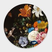 Muurcirkel Floral Duo Round - Plexiglas - Meerdere Afmetingen & Prijzen