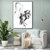Poster Light Owl - Plexiglas - Meerdere Afmetingen & Prijzen | Wanddecoratie - Interieur - Art - Wonen - Schilderij - Kunst
