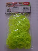 2 zakjes Loom twister loombandjes neon geelgroen