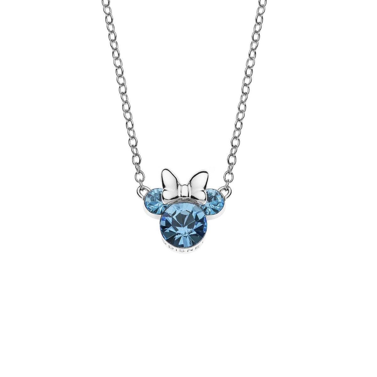 Lucardi - Meisjes - Kinderketting met hanger met plating - Geboortesteen - Cadeau - Echt Zilver - Zilverkleurig