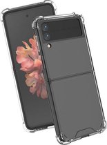 Samsung Galaxy Z Flip 3 5G Hoesje - Mobigear - Cushion Serie - TPU Backcover - Transparant - Hoesje Geschikt Voor Samsung Galaxy Z Flip 3 5G