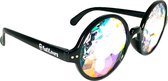 FestiLovers Caleidoscoop Spacebril - Festival Bril - Zwart - Glazen Lens