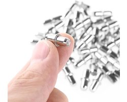 FSW-Products - Plankdragers - 4 Stuks - Plankdrager - Plankendrager - Dragers voor in kasten - RVS - Legplankdrager - Schapdrager - Rond