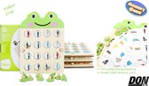DONLINE – Montessori Kikker Geheugenspelletje voor 3+ Jaar t/m 10 Jaar – Memory Bordspel voor kinderen – Educatief Speelgoed – Houten Geheugen spel plaatjes – Memory Chess – 20 unieke plaatjes - Memory Spel van Hout - Kinderen Geheugenspelletje