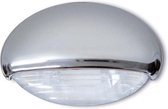 Quick Eyelid chroom LED blauw Ip65 46mm 10-30V