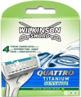 Wilkinson Sword Quattro Titanium Sensitive  8 mesjes