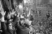 Walljar - Feyenoord supporters '70 IV - Muurdecoratie - Plexiglas schilderij