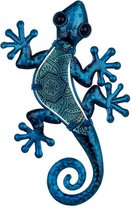Salamander | metaal & glas | paisley | blauw | L | 13x30