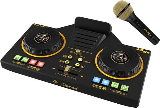 Contrôleur DJ portable iDance iDance Audio XD201 Zwart/ Or + Microphone  gratuit