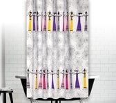 Zethome Africa - Douchegordijn 120x200 cm - Ringen inclusief - Badkamer Gordijn - Shower Curtain - Waterdicht - Sneldrogend - Anti Schimmel - Wasbaar - Duurzaam