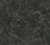 AS Creation MICHALSKY - Papier peint marbre - Natuursteen - or noir - 1005 x 53 cm