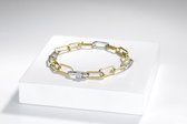 Di Lusso - Armband Hailey - Hoogwaardig Messing - Goud - Zilver - Dames - 20 cm