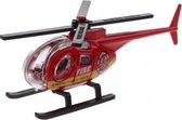 schaalmodel helikopter 1:64 rood 8 cm