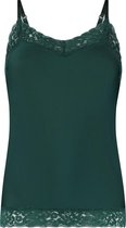 ten Cate spaghetti top lace forest green voor Dames - Maat S