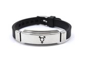 LGBTQ Armband|Regenboog Armband|Gay Pride|LGBT|Verstelbaar|Cabantis|Zwart-Transgender-symbool
