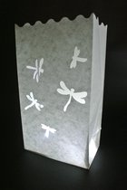 10 Candlebags Kleine Libelle windlicht papieren lichtzak