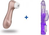 Satisfyer Pro 2 Next Generation - Luchtdruk Vibrator + Stotende Rabbit Vibrator - Tarzan Vibrator