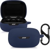 kwmobile Hoes voor JBL Live Pro Plus - Siliconen cover voor oordopjes in donkerblauw
