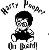 Baby On Board (wit) (20x15cm) Harry Potter