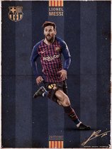 FC Barcelona Poster 30X40 cm - Messi vintage