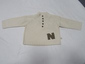 noukie' , jongens  , trui , gebreid , creme , 6 maand 68