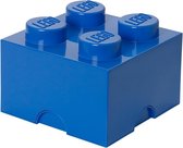 LEGO Opbergbox - Brick 4 - Classic Blauw - 6 L - 25 cm x 25 cm x 18 cm - Kunststo