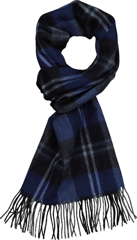 Michaelis heren sjaal - grijs blauw geruit | bol.com