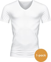 Mey Dry Cotton T-shirt (1-pack) - heren T-shirt V-hals - wit - Maat: XL