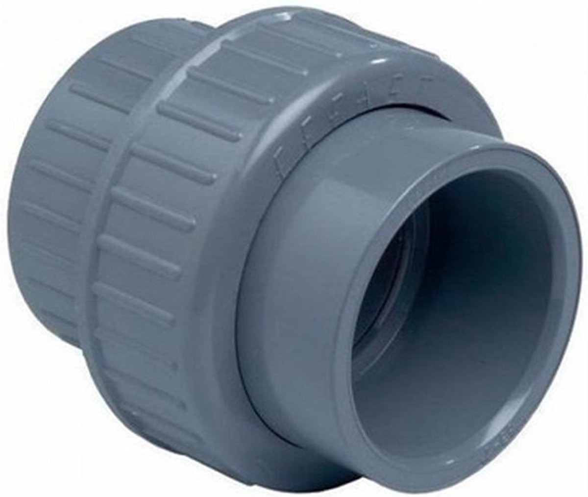 Afbeelding van product PoolPlaza  PVC Koppelstuk 3-delig - 16 bar (PN16) | 50 mm