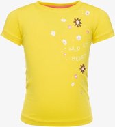 TwoDay meisjes T-shirt met bloemenprint - Geel - Maat 98/104