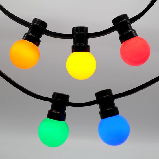 Gekleurde partyverlichting voor buiten - 72 met 150 LED lampen: rood, groen,... | bol.com