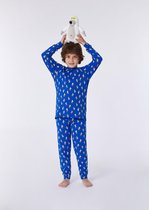 Woody  Jongens-Heren Pyjama Blauw 2A