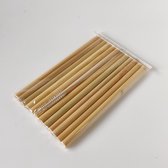 Bamboe rietjes - 10 drinkrietjes en een rager