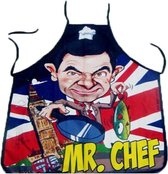 Keukenschort Mr. Bean. Mr. Chef. Onmisbaar in de keuken en de Barbecue bbq