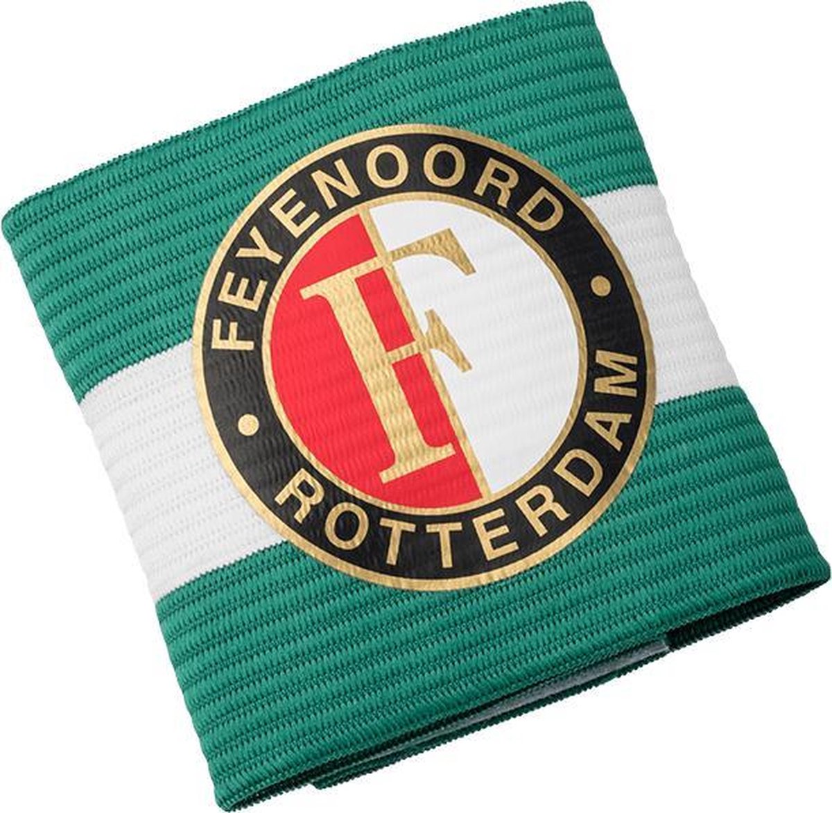 Feyenoord Aanvoerdersband Volw, groen/wit/groen