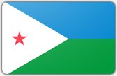 Vlag Djibouti - 70x100cm - Polyester