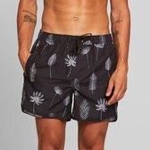 Dedicated - Sandhamn Tropical Leaves - Man - Zwembroek - Donkergrijs - L