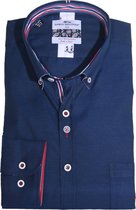Dario Beltran Lange mouw Overhemd - Cadalso-3VG Kobalt (Maat: XL)