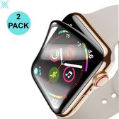 MY PROTECT® 2x Apple Watch Series 4/5/6/SE 40 mm Screenprotector - Full Cover Soft 3D Edge Curved Screen Protector Hoes Voor Apple Watch iWatch