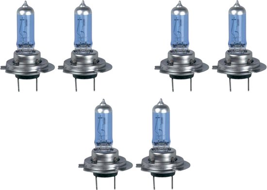 6 Pièces Voltage automobile H4 Ampoule de phare Eagle Blue