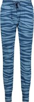 CYELL LE TIGRE Dames Lange Pyjamabroek - Blauwe Tijgerprint - Maat 38