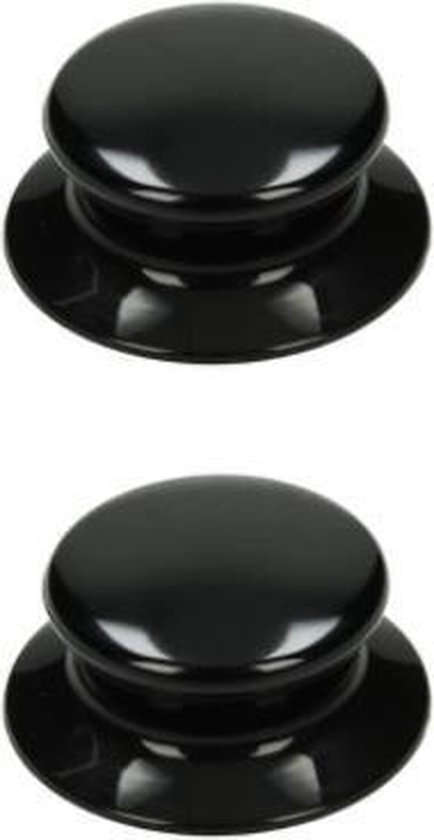 uitbreiden gewoontjes Caius 2st - BK dekselknop van pan zwart universeel met schroef - schroefknop -  deksel knop... | bol.com