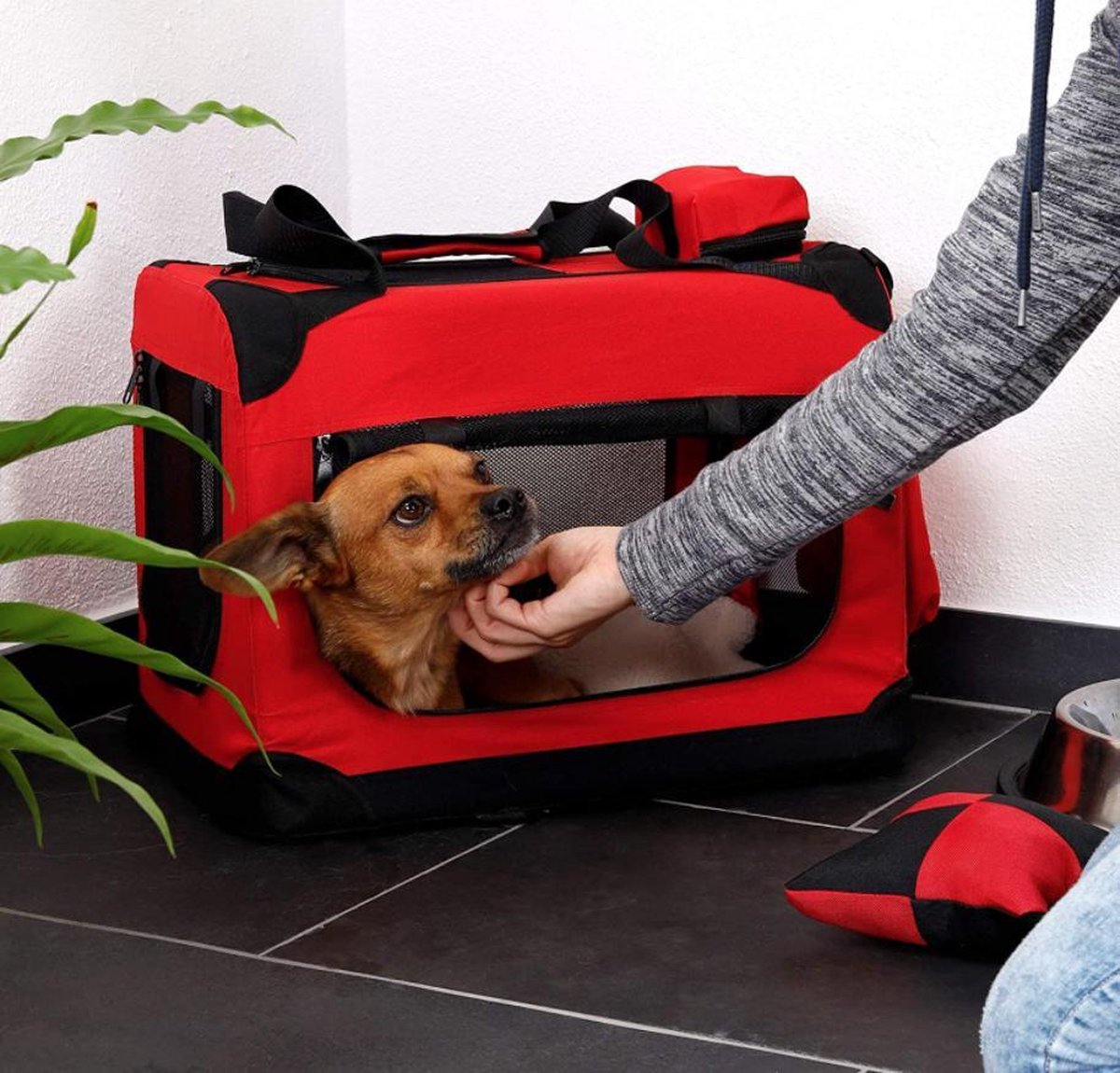 Petsfit Transporttas voor kat en hondentas, vliegtuig, vliegtas voor