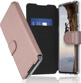 Accezz Xtreme Wallet Booktype Samsung Galaxy S21 FE hoesje - Rosé Goud